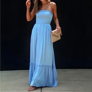 Sameera Smocked Tiered Maxi Dress - Vici